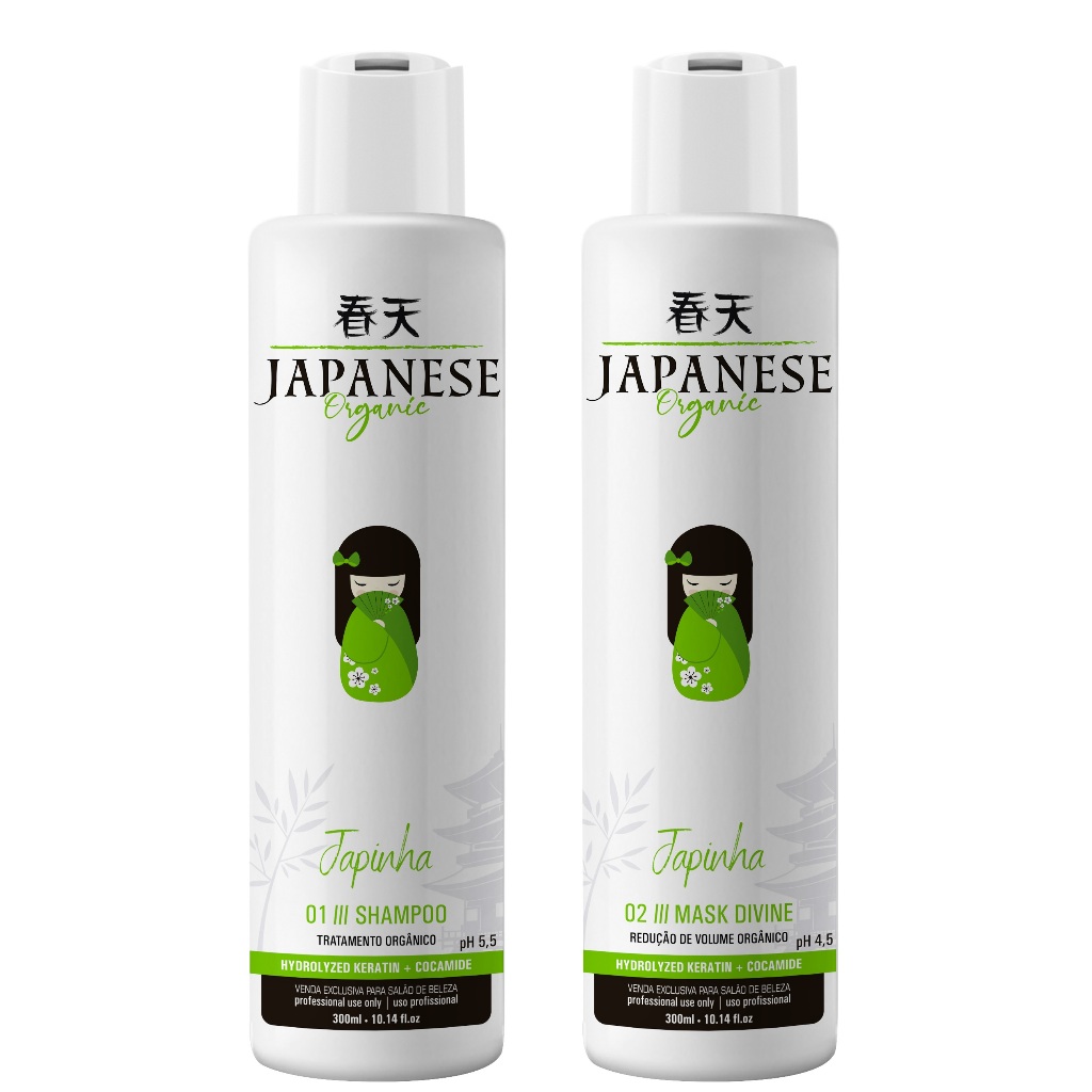 mais forte alisamento organico nao arde japONESA 300ml kit forte