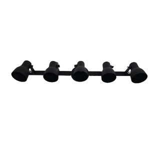 Luminária de Teto Spot Light 5 Lâmpadas com canopla quadrada