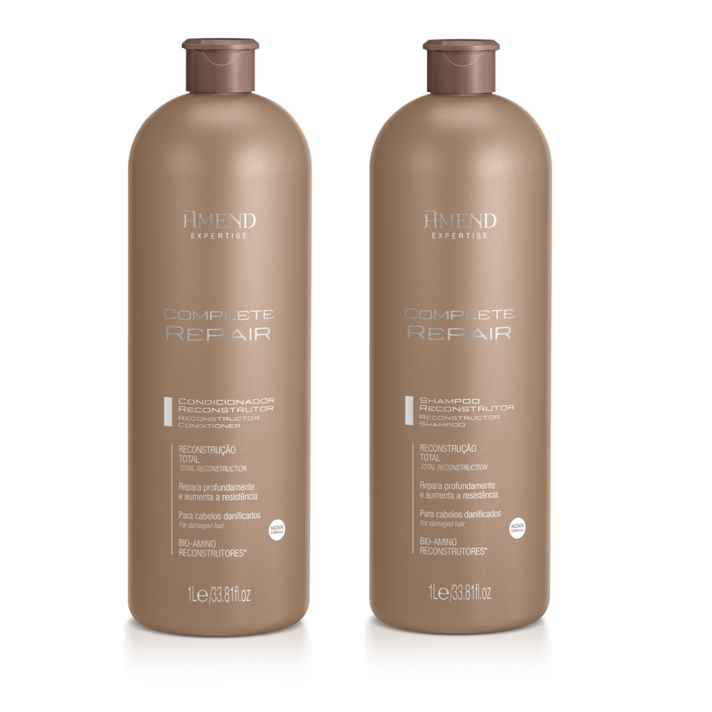 AMEND KIT COMPLETE REPAIR SHAMPOO 1L + CONDICIONADOR 1L