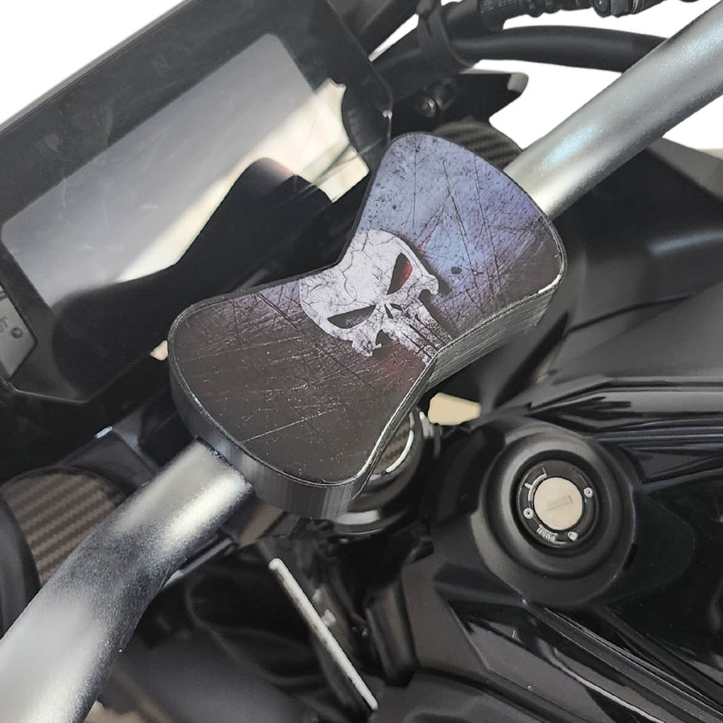 Protetor Acabamento Capa Mesa Superior Guidão Cadeado Adesivo Resinado 3d M01 Moto Cb 300 Twister