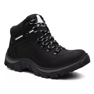 Bota Coturno Adventure Free em couro Nobuck palmilha em gel Unissex