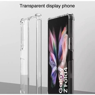 Capa capinha Case Z Fold4 Z FOLD5 Z FOLD6 transparente com borda Antipacto celular e não amarela z fold 4 e 5 em Oferta na Shopee