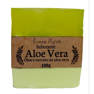 Sabonete artesanal Aloe Vera (antiacne) 100g