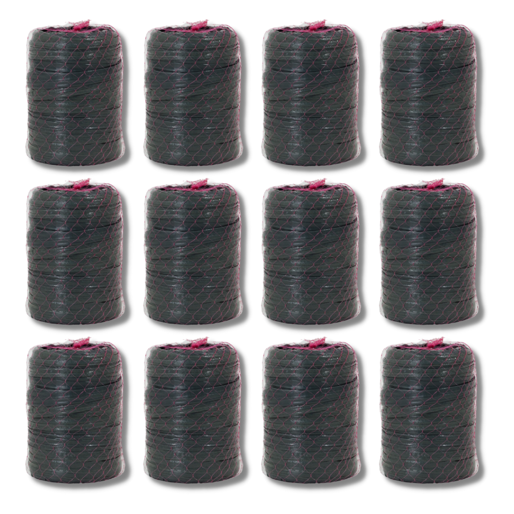Kit 12 Rolos de Fitilho Fio Sintético Plástico PP e PE Reciclado S10 P/ Amarração.