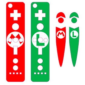 Skin Adesiva Controles Nintendo Wii - Mario e Luigi