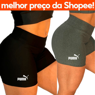 kit 2 Shorts Suplex Cintura Alta zero transparência Puma