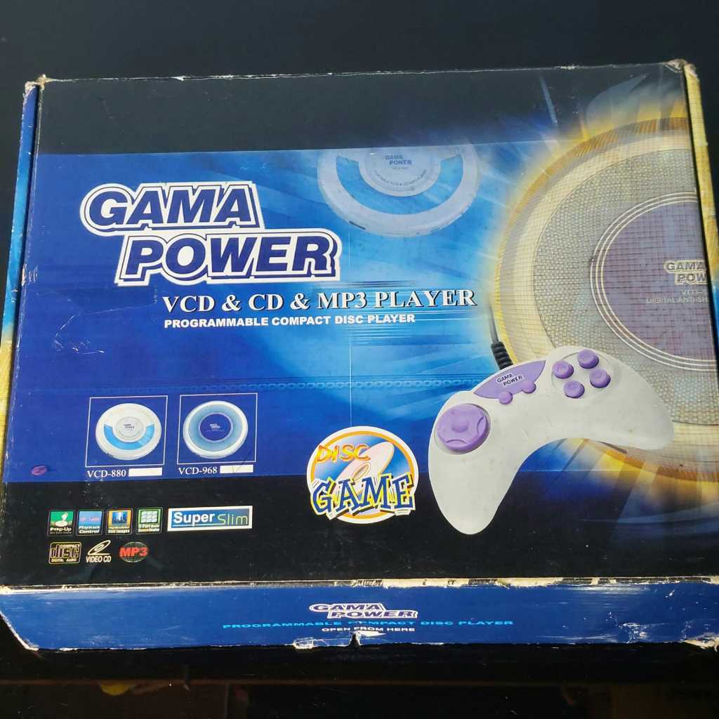 Discman Gama Power CD Player MP3 VCD