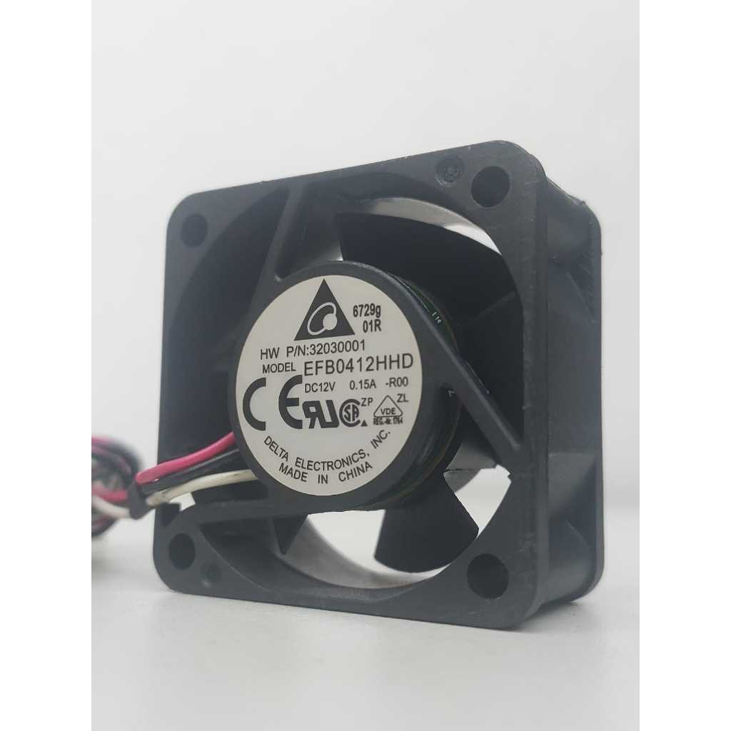 Micro Cooler Delta 12v 0,15a 40x40x20mm Modelo EFB0412HHD 8200rpm 3 Fios