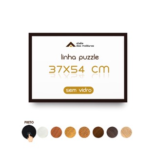 Moldura 37x54 Cm Para Quebra Cabeça 500 Peças Puzzle Sem Vidro