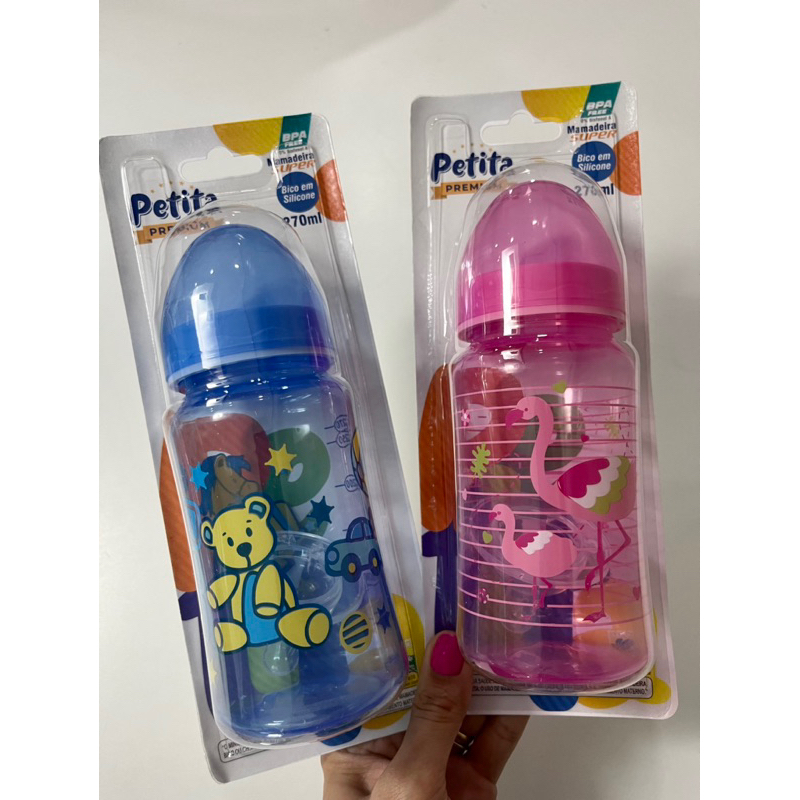 Mamadeira 270ml Com Bico Super Menino Menina Petita em Oferta na Shopee