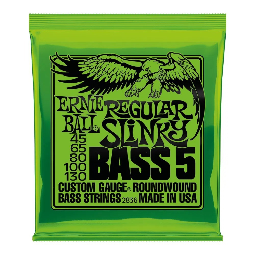 Encordoamento de Contrabaixo Ernie Ball 5 Coras Regular Slinky 0.45 Corda para Baixo Melhor Preço Promoçaõ Imperdivel Mais Barato Para Baixos Fender Squier Eagle Condor Tagima Tjb Todos Tagimas Ibanez Music Man Menphis Cort