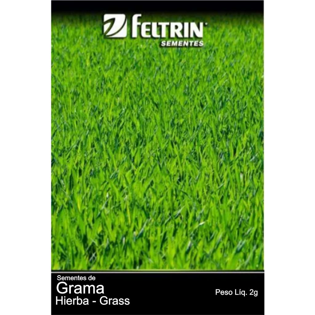 Sementes de Grama São Carlos Envelope com 2g, 2800 sementes