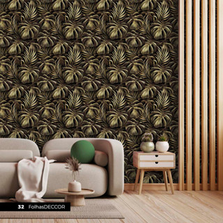 Papel de Parede Adesivo Folhas Painel Vertical Autocolante 3,00m x 0,50m PLANTA 4