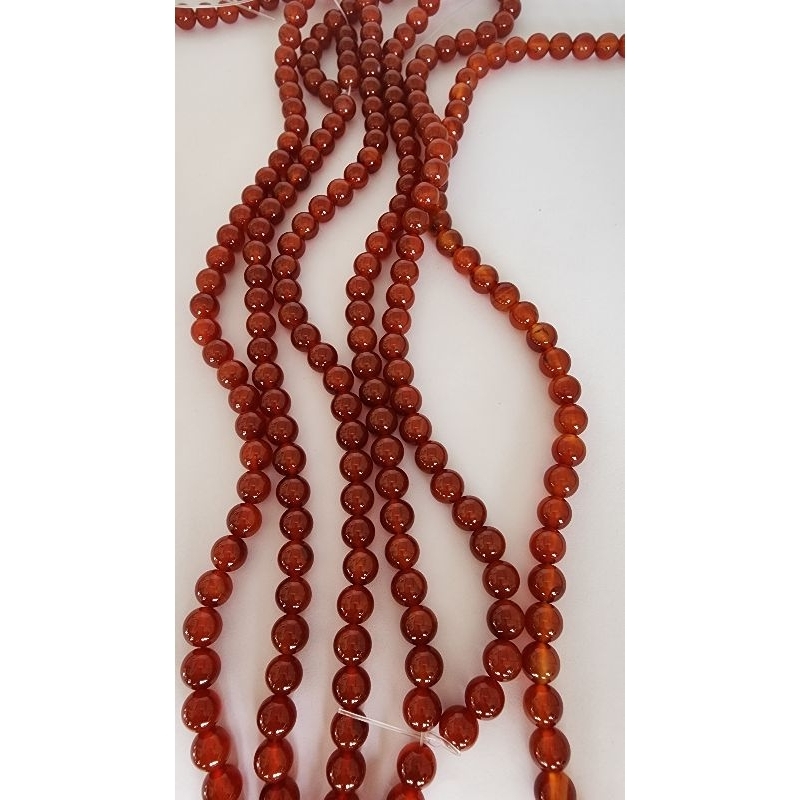 fio de pedra Ágata de fogo 8mm 48uni