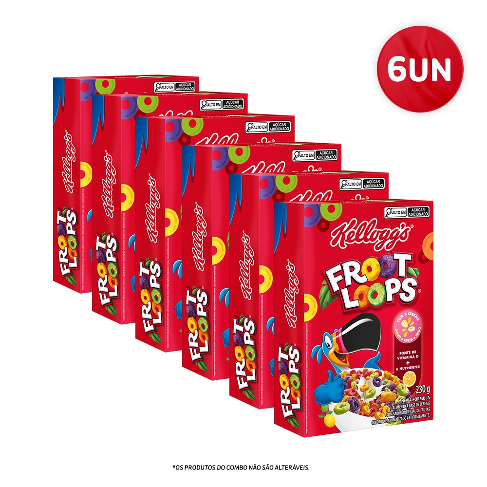 Combo Cereal Froot Loops 6 Unidades - Food & Beverages