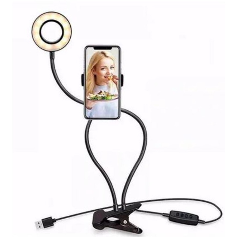 Ring Light Suporte Professional Live Stream de mesa