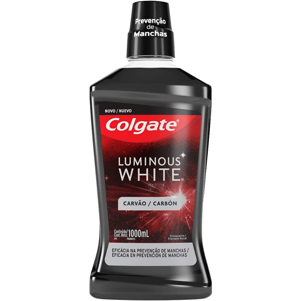 Enxaguante Bucal Colgate Luminous White Carvão 1 L