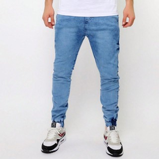 Calças Masculinas Jogger Jeans e Sarja Lycra Elástico Na Cintura e Punho PREMIUM