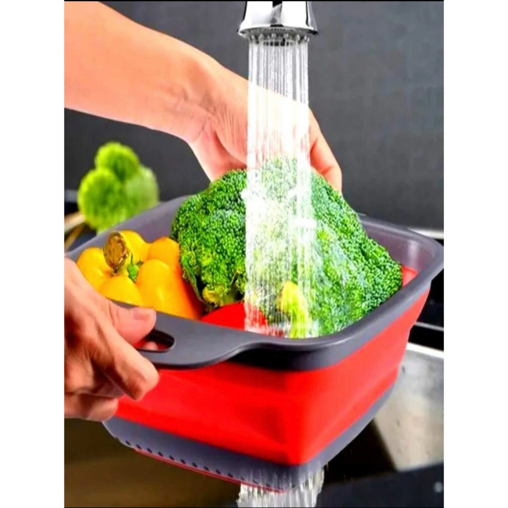 Runtoo Utilidades para Casa- Escorredor Alimentos e Utensílios Cozinha Retrátil Silicone  Enviaremos cores sortidas