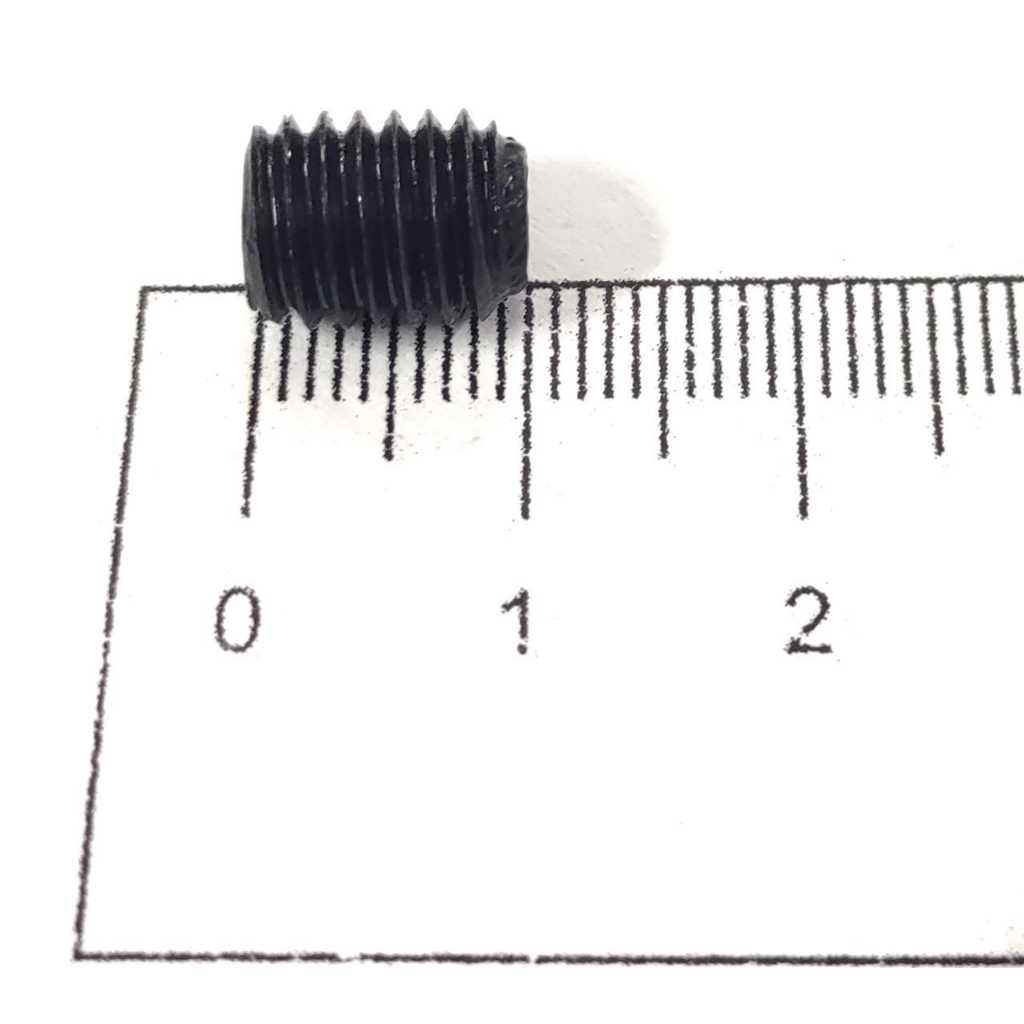 Parafuso Allen sem Cabeça M8x10mm Oxidado Preto