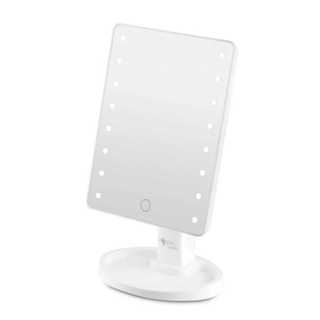 Espelho de Mesa 16 Luzes LED para Maquiagem com Porta Objetos