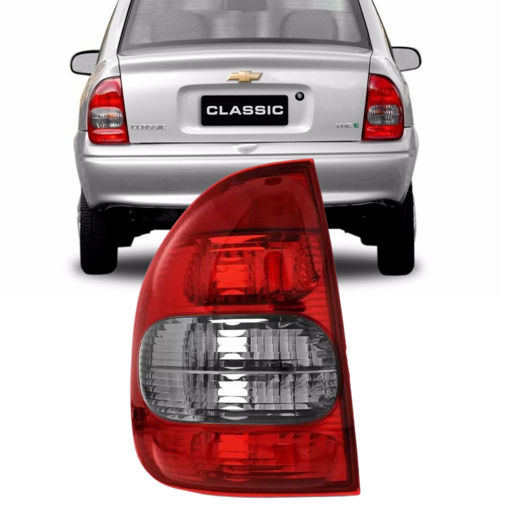 Lanterna Traseira Corsa Sedan e Classic 2003 2004 2005 2006 2007 2008 2009 2010 Fumê LADO ESQUERDO