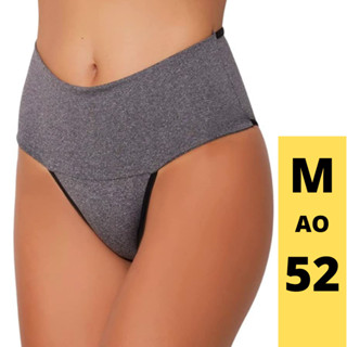 Kit 10 Calcinha Modeladora Seca Barriga Plus Size Cós Alto Compressão
