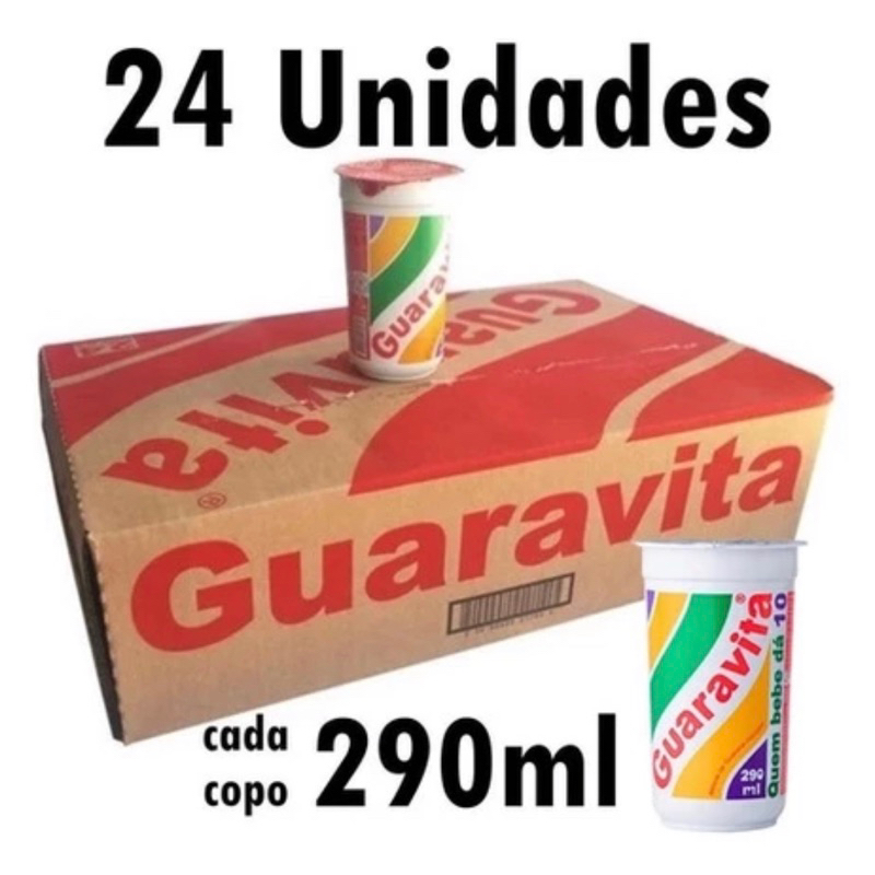 Guaravita Caixa com 24 Unidades Guaraná Natural Original