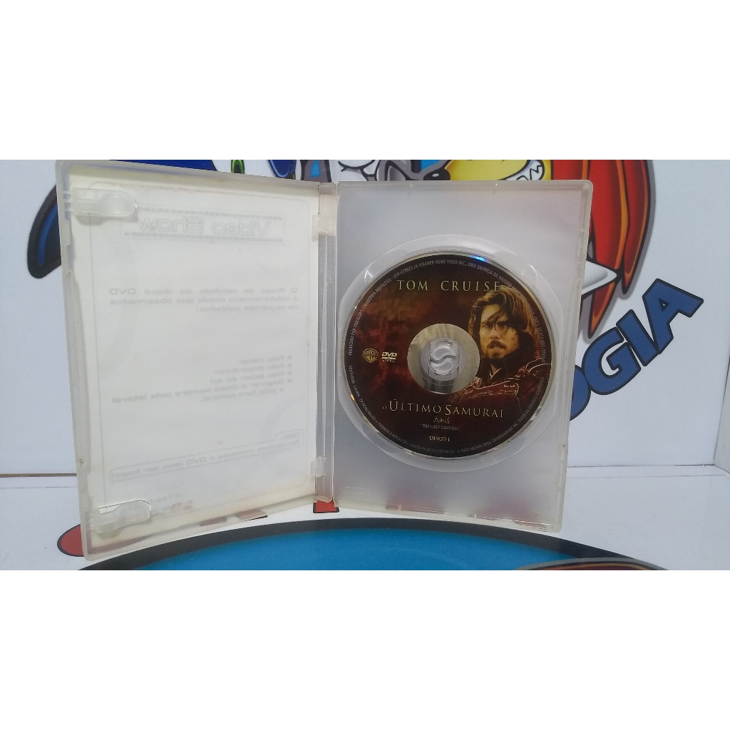 somente dvd sem capa tom cruise ultimo samurai dvd