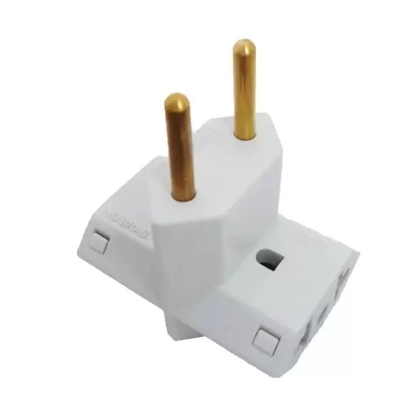 100 Benjamin Tomada adaptador Tipo T 03 Entradas Padrão 10A e 20A - kit 50 ou 100 unidades - para revendedor preço atacado
