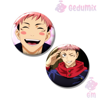 KIT 2 Bottons Broches Anime Jujutsu Kaisen Yuji Itadori