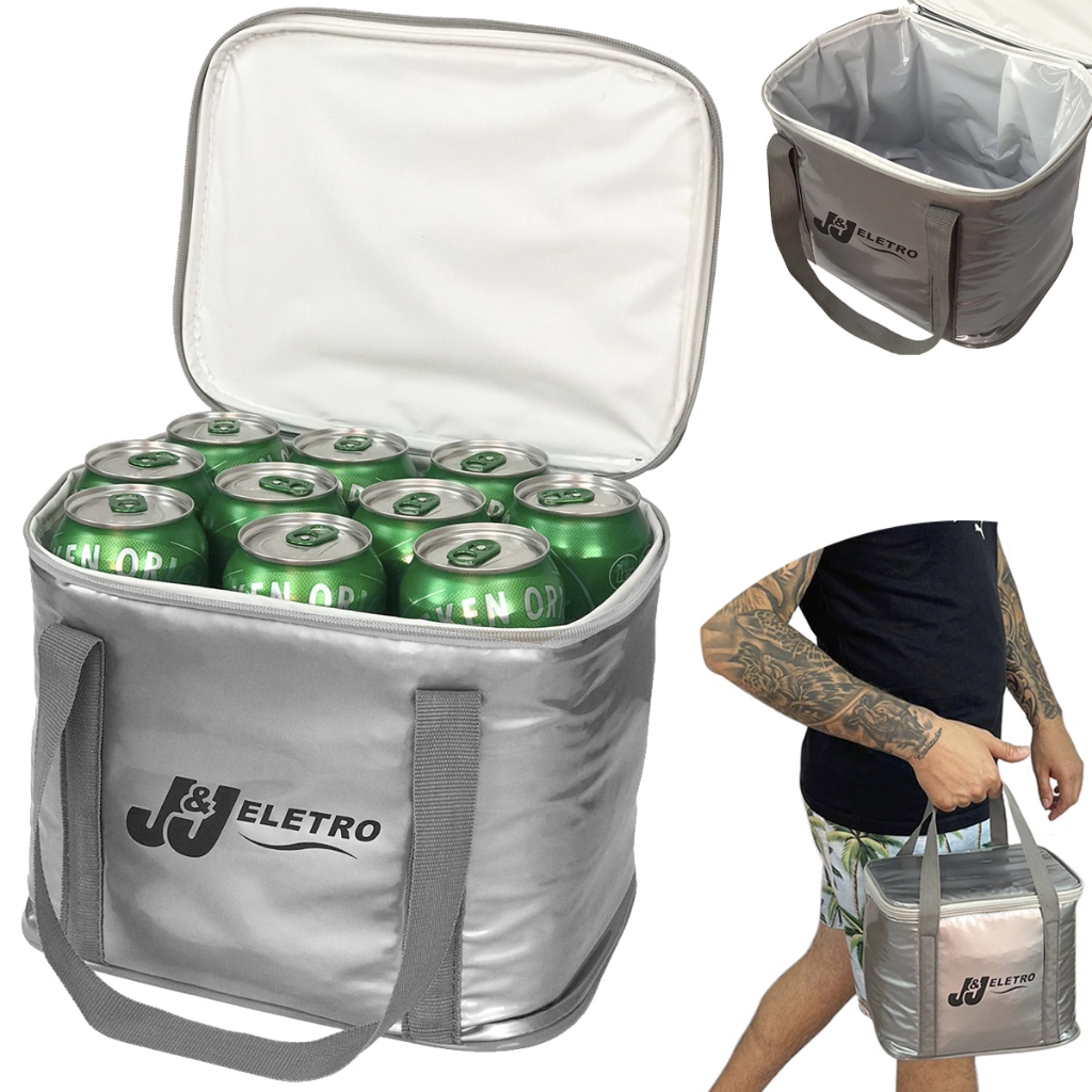 Bolsa Térmica 10 Litros Marmita Lanche Frutas Camping Latas Cerveja Refrigerante Agua Praia Parque Camping