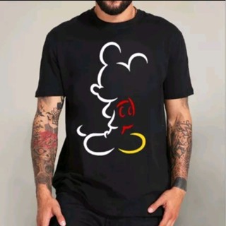 Camiseta Mickey Silhueta Lançamento camisa masculina 100% algodão
