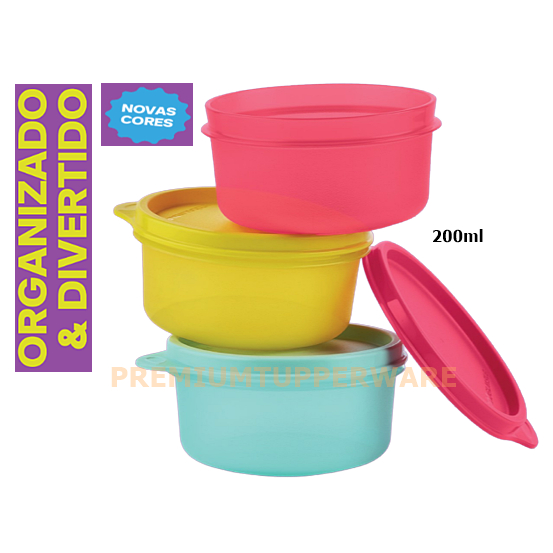 Tupperware Potinho 200ml Diversas Cores