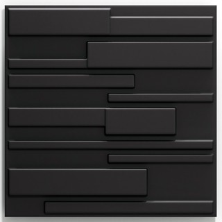 Kit 36 Placas 3D para Parede - Modelo Vienna em 3 Cores - 50x50cm