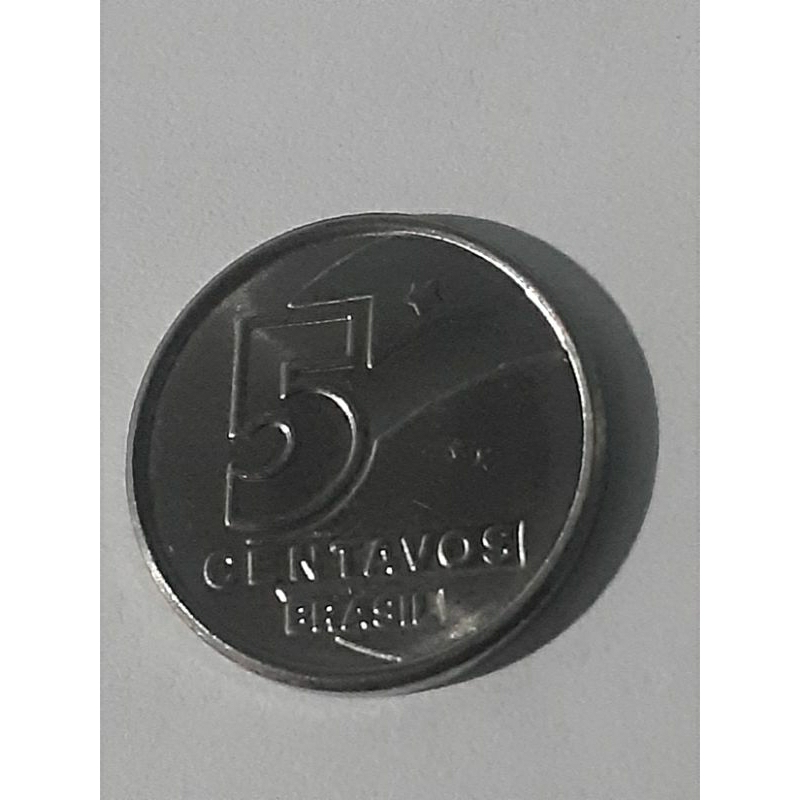 Moedas 1 centavo 5 centavos 10 centavos 1989 e 1990