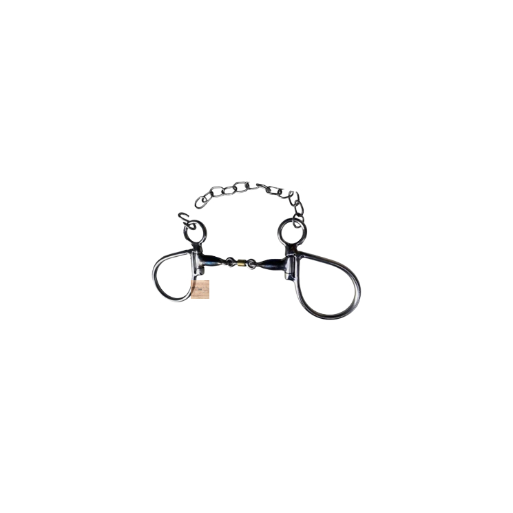 Bridão gota freio para cavalo inox com bocal de ferro salivador bride Oferta