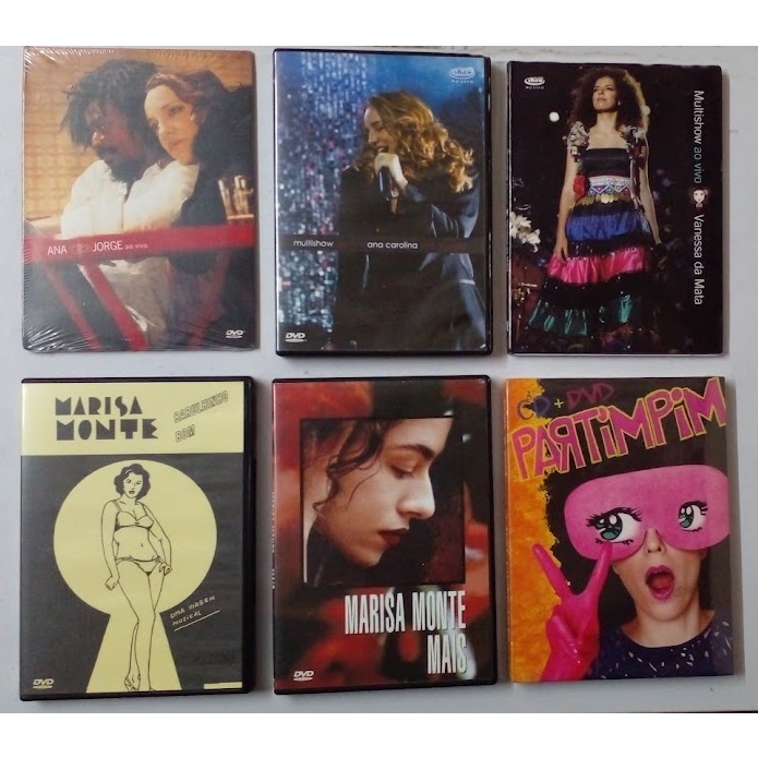 DVD Ana & Jorge Ana Carolina Vanessa Da Mata Marisa Monte Adriana Partimpim Original Gravadora Á Escolha