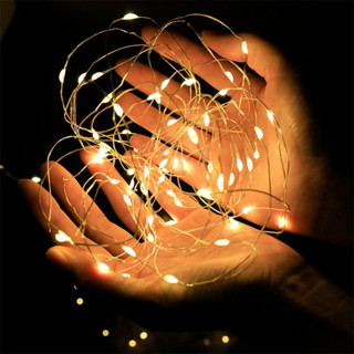 4 Unidades Fio Fada 2 Metro Cordão Luz Decolar Festas Leds Pilha Luzes De Led Para Cabana ...