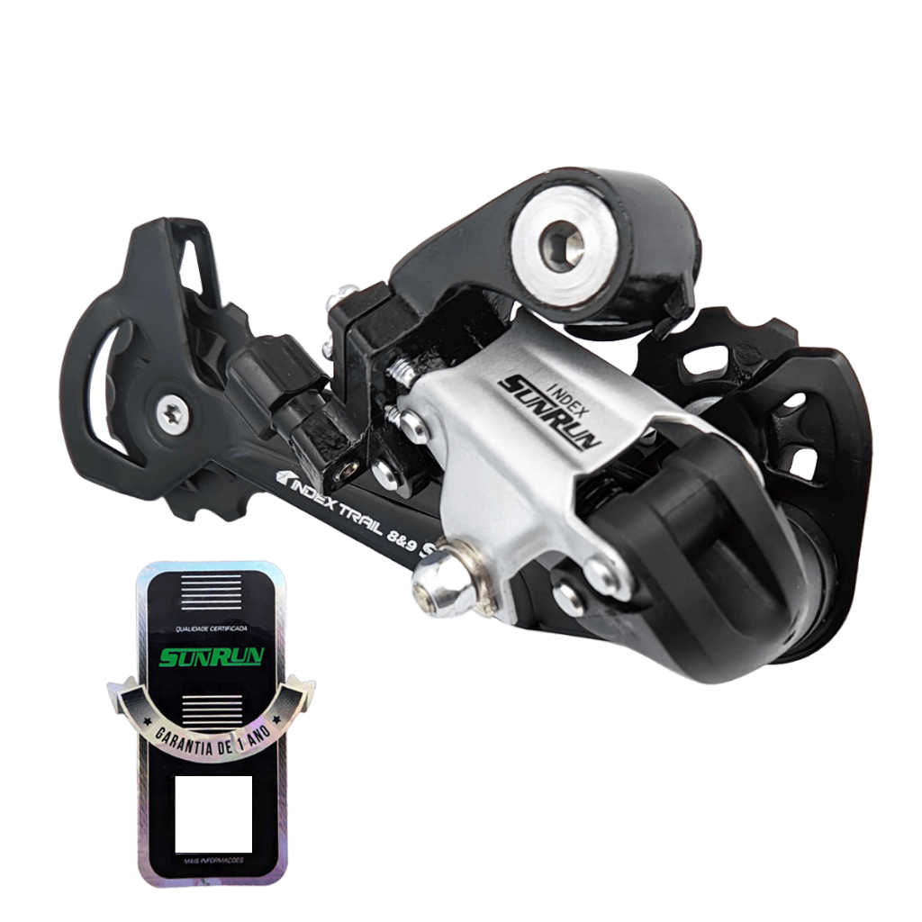 Câmbio Traseiro 8v 9v 18v 27v Cage Longo Compativel Shimano Gta Sunrun Mtb e Speed