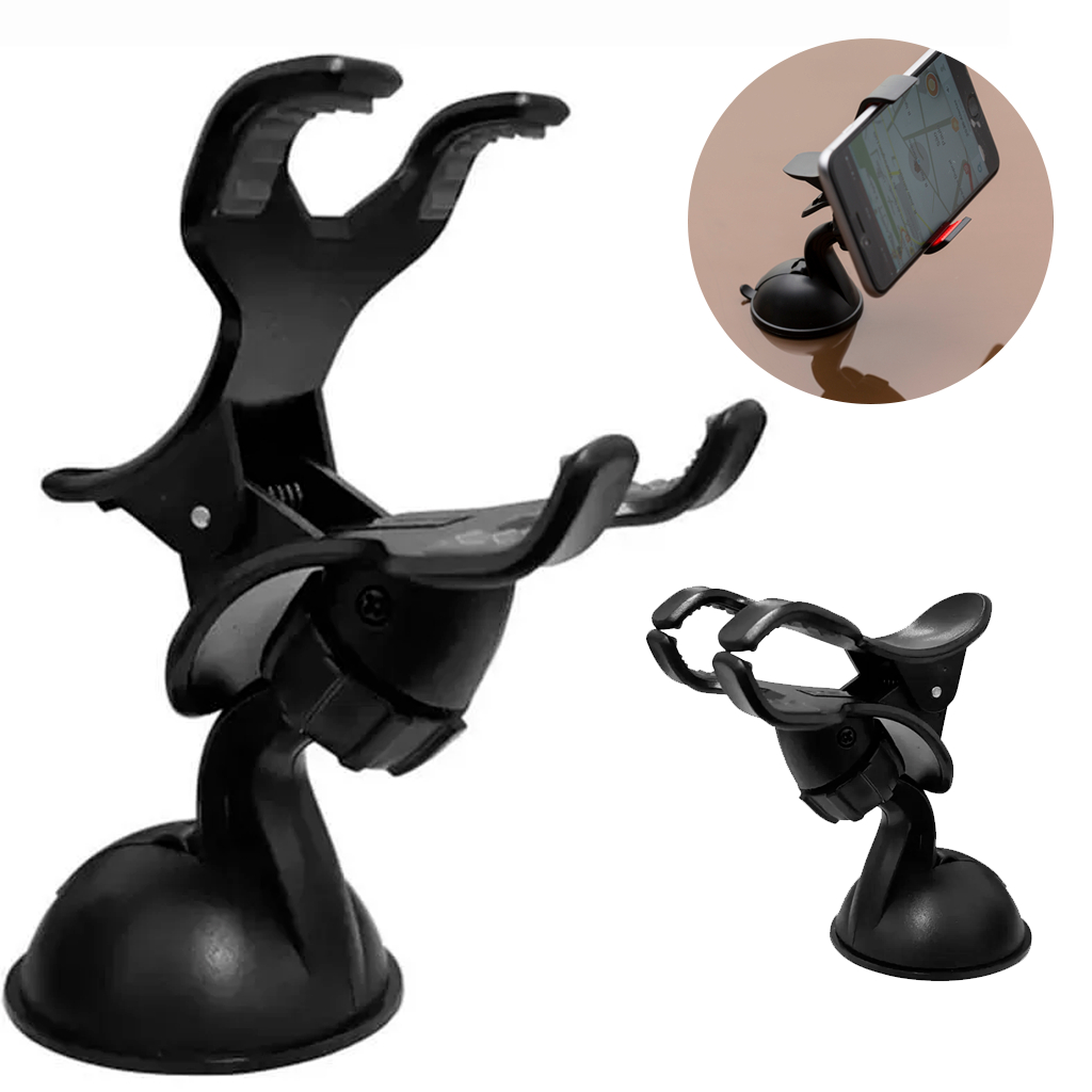 Suporte Gps Celular Para Carro Com Ventosa Reforçado Agarre Forte Para Painel Vidro Parabrisa - Motorcycles