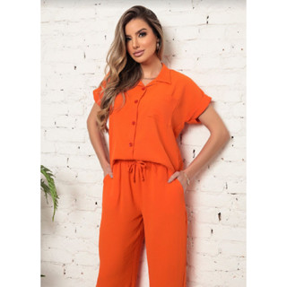 conjunto duna\Camisa manguinha com calça pantalona\REF- DWW99