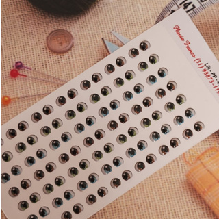 LILI PP - 49 PARES - Cartela Olhinhos Ohos Resinados Biscuit e Eva em Oferta na Shopee