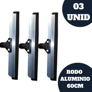 RODO ALUMINIO 60 CM SEM CABO- PACOTE COM 03 UNIDS OU 1 UNID. em Oferta na Shopee