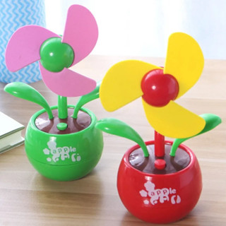 Ventilador Portátil Usb Vaso de Flor Escritorio Decoração Mesa Ar Calor Pétalas Trabalho