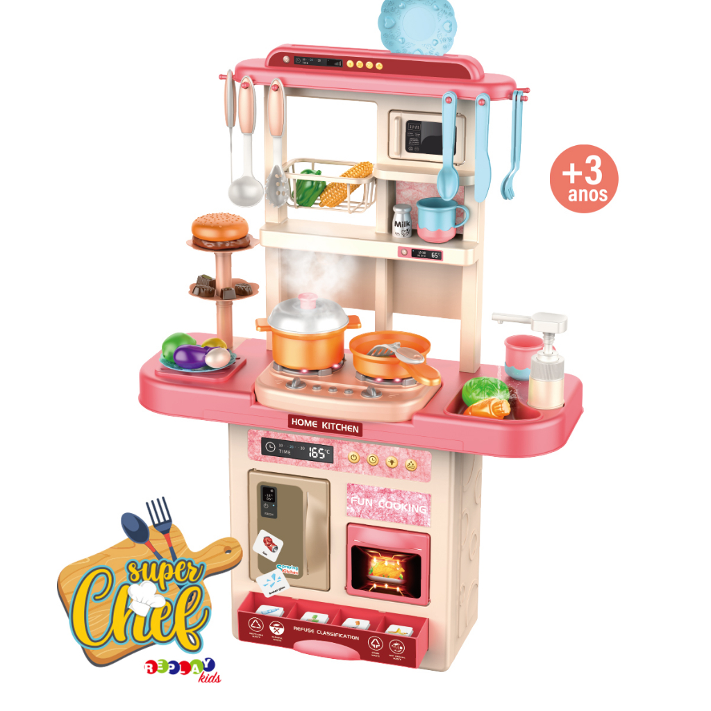 Cozinha Infantil Super Chef com Som e Efeito - ReplayKids