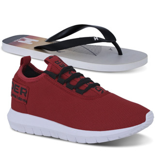 Kit Tênis Masculino Header Impulse Confortável Mais Vendido Barato + Chinelo