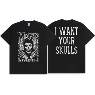 Camiseta Básica T-shirt Unissex Misfits I Want Your Skull
