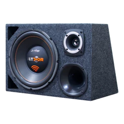 Caixa Dutada Trio Completa Alto Falante Subwoofer Bomber Outdoor 12 Polegadas Driver Corneta Tweeter Som Automotivo