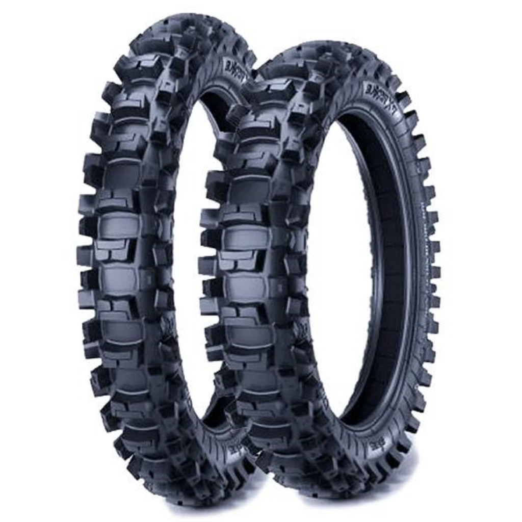Par de Pneus Crf 230 Ktm Tornado Xre 300 Traseiro 100/100-18 E Dianteiro 80/100-21 Ira Bunker Trilha